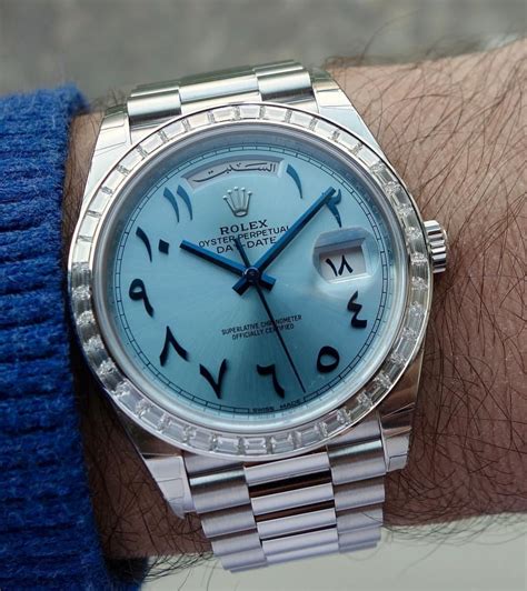 rolex day date arabic